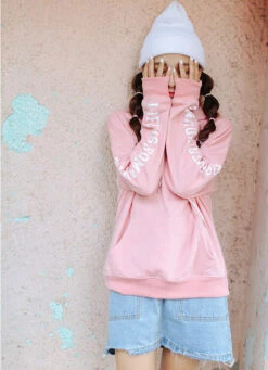 Pink Fries Hoodie | Jin - BTS -Diva s Closet BTS Jin Fashion Idea Pink Fries Hoodie e1643804563371