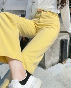 Banana Yellow High Waist Jeans | Jin -BTS -Diva s Closet Banana Yellow High Waist Jeans Jin BTS 2 600x743 1