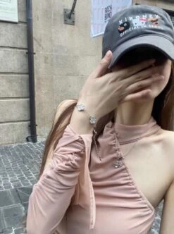 Beige Asymmetric Long Sleeve Top | Mina - Twice -Diva s Closet Beige Asymmetric Long Sleeve Top Mina Twice 11 600x807 1