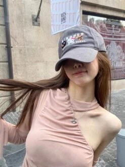 Beige Asymmetric Long Sleeve Top | Mina - Twice -Diva s Closet Beige Asymmetric Long Sleeve Top Mina Twice 17 600x801 1