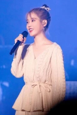 Beige Cute Lace Ruffled Skirt | IU -Diva s Closet Beige Cute Lace Ruffled Skirt IU 1