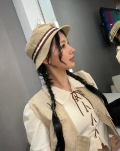 Beige Lace-Up Collared Top | Miyeon - (G)I-DLE 12 Beige Lace-Up Collared Top | Miyeon - (G)I-DLE -Diva s Closet Beige Lace Up Collared Top Miyeon GI DLE inspi 2 600x750 1