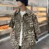 Beige Leopard Print Short Sleeves Oversized Shirt | Taehyung - BTS -Diva s Closet Beige Leopard Print Short Sleeves Shirt Taehyung BTS 3 1 600x750 1