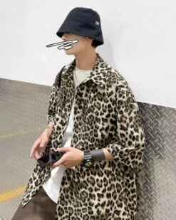 Beige Leopard Print Short Sleeves Oversized Shirt | Taehyung - BTS 12 Beige Leopard Print Short Sleeves Oversized Shirt | Taehyung - BTS -Diva s Closet Beige Leopard Print Short Sleeves Shirt Taehyung BTS 6 600x750 1