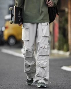 Beige Wide Leg Cargo Pants | Chaeyoung - TWICE 11 Beige Wide Leg Cargo Pants | Chaeyoung - TWICE -Diva s Closet Beige Wide Leg Cargo Pants Chaeyoung TWICE 3