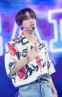 Beige Written Floral Shirt | Haechan - NCT -Diva s Closet Beige Written Floral Shirt Haechan NCT 2 e1630202959591 600x936 1