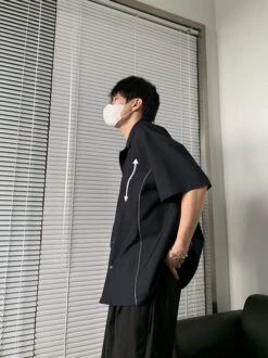 Black Arrows Oversized Shirt | Changbin - Stray Kids -Diva s Closet Black Arrows Oversized Shirt Changbin Stray Kids 7 600x802 1