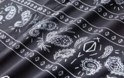 Black Bandana Pattern Long Sleeves Shirt | Jaehyuk - Treasure -Diva s Closet Black Bandana Pattern Long Sleeves Shirt Jaehyuk Treasure 4 600x378 1