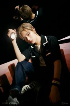 Black Button-Down Shirt With Lined Collar | Sunoo - Enhypen -Diva s Closet Black Button Down Shirt With Lined Collar Sunoo Enhypen 3 600x900 1