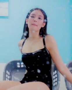 Black Cross-Back Bodysuit | Jennie - BlackPink -Diva s Closet Black Cross Back Bodysuit Jennie BlackPink Idol 2 600x750 1