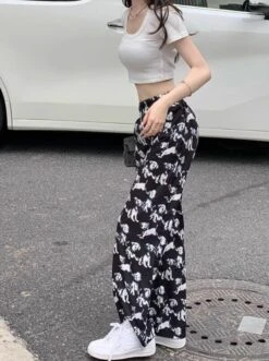 Black Dog Pattern Mopping Pants | Yuta - NCT -Diva s Closet Black Dog Pattern Mopping Pants Yuta NCT 1 600x803 1