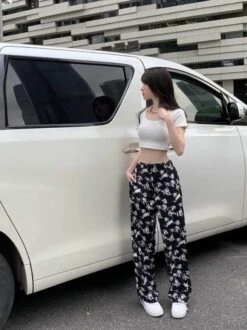 Black Dog Pattern Mopping Pants | Yuta - NCT -Diva s Closet Black Dog Pattern Mopping Pants Yuta NCT 7 600x801 1