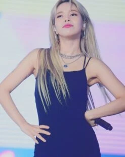 Black Double Sling Dress | Solar - Mamamoo -Diva s Closet Black Double Sling Dress Solar Mamamoo 2 600x750 1