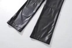 Black Faux Leather Straight Cut Pants | Jungkook - BTS -Diva s Closet Black Faux Leather Straight Cut Pants Jungkook BTS 3 600x395 1