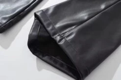 Black Faux Leather Straight Cut Pants | Jungkook - BTS -Diva s Closet Black Faux Leather Straight Cut Pants Jungkook BTS 7 600x396 1