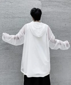 Black Mesh Hoodie | Wooyoung - ATEEZ 25 Black Mesh Hoodie | Wooyoung - ATEEZ -Diva s Closet Black Mesh Hoodie Wooyoung ATEEZ 14 600x714 1