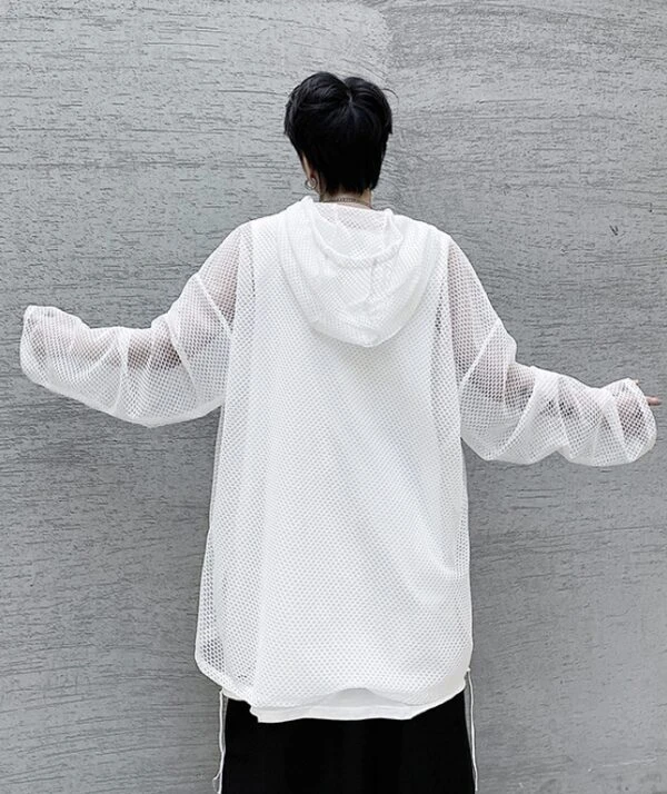 Black Mesh Hoodie | Wooyoung - ATEEZ 13 Black Mesh Hoodie | Wooyoung - ATEEZ - Image 11