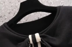 Black Navy Collar Ribbon Buttoned Blouse | Wonyoung - IVE -Diva s Closet Black Navy Collar Ribbon Buttoned Blouse Wonyoung IVE 2 600x392 1