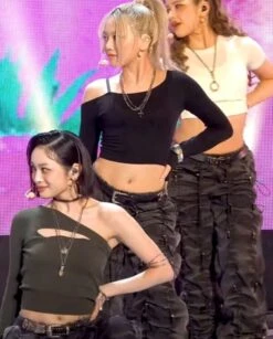 Black Single Strap Asymmetrical Top | Hinata - XG -Diva s Closet Black Single Strap Asymmetrical Top Hinata XG 12 600x746 1