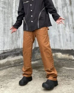 Black Studded Pants | Jeno - NCT -Diva s Closet Black Studded Pants Jeno NCT 23 600x750 1