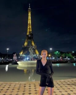 Black V-Neck Ruched Bodycon Dress | Rose - BlackPink -Diva s Closet Black V Neck Ruched Bodycon Dress Rose BlackPink 2 600x744 1