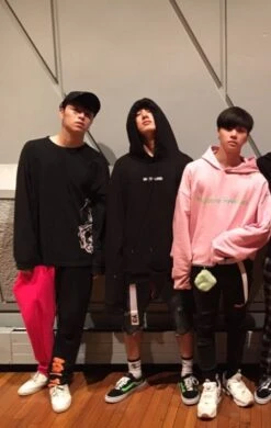 Black ‘White I-Land’ Print Hoodie | Bobby - IKON -Diva s Closet Black ‘White I Land Print Hoodie Bobby IKON inspi