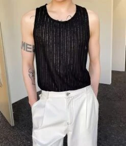 Black Ribbed See-Through Top | Jake - Enhypen -Diva s Closet Black Ribbed See Through Top Jake Enhypen 2 600x695 1