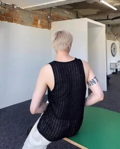 Black Ribbed See-Through Top | Jake - Enhypen -Diva s Closet Black Ribbed See Through Top Jake Enhypen 4 600x743 1