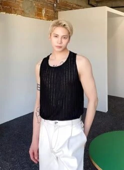 Black Ribbed See-Through Top | Jake - Enhypen -Diva s Closet Black Ribbed See Through Top Jake Enhypen 5 600x818 1