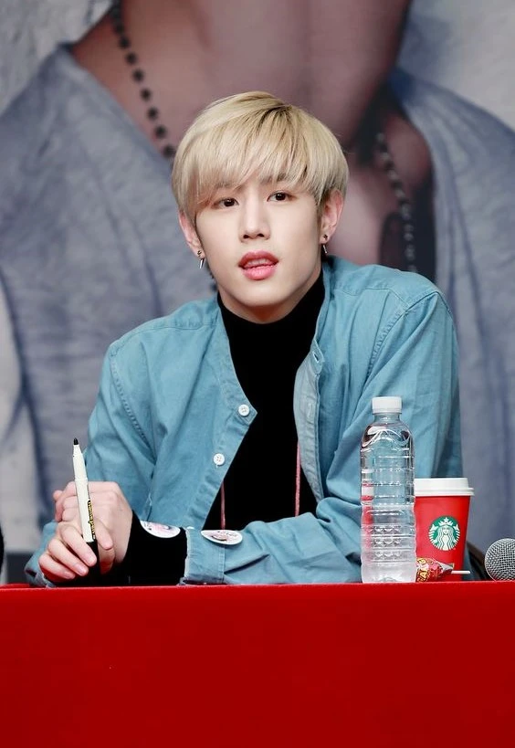 Blue Denim Bishop Collar Shirt | Mark - GOT7 16 Blue Denim Bishop Collar Shirt | Mark - GOT7 - Image 14