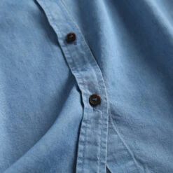 Blue Denim Bishop Collar Shirt | Mark - GOT7 20 Blue Denim Bishop Collar Shirt | Mark - GOT7 -Diva s Closet Blue Denim Bishop Collar Shirt Mark GOT7 6 600x600 1