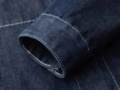 Blue Denim Minimalist Shirt | Haruto - Treasure -Diva s Closet Blue Denim Minimalist Shirt Haruto Treasure 5 600x446 1