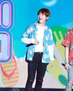 Blue Pineapple Pattern Shirt | Taehyung - BTS -Diva s Closet Blue Pineapple Pattern Shirt Taehyung BTS 1 1 600x750 1