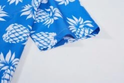 Blue Pineapple Pattern Shirt | Taehyung - BTS -Diva s Closet Blue Pineapple Pattern Shirt Taehyung BTS 10 600x401 1