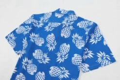 Blue Pineapple Pattern Shirt | Taehyung - BTS -Diva s Closet Blue Pineapple Pattern Shirt Taehyung BTS 6 600x400 1