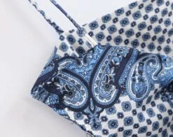 Blue Retro Printed Scarf Top | Jiu - Dreamcatcher -Diva s Closet Blue Retro Printed Scarf Top Jiu Dreamcatcher 9 600x477 1