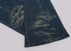 Blue Rivets Flare Jeans | Minnie - (G)I-DLE 11 Blue Rivets Flare Jeans | Minnie - (G)I-DLE -Diva s Closet Blue Rivets Flare Jeans Minnie GI DLE 1 600x433 1