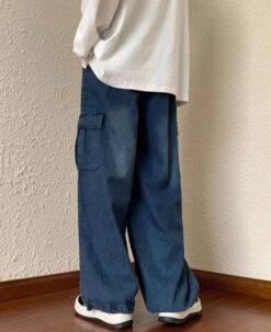 Blue Shoe Laced Waist Cargo Jeans | Joy - Red Velvet -Diva s Closet Blue Shoe Laced Waist Cargo Jeans Joy Red Velvet 10 600x735 1