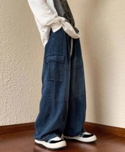 Blue Shoe Laced Waist Cargo Jeans | Joy - Red Velvet -Diva s Closet Blue Shoe Laced Waist Cargo Jeans Joy Red Velvet 13 600x729 1