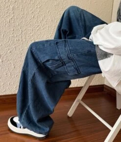 Blue Shoe Laced Waist Cargo Jeans | Joy - Red Velvet -Diva s Closet Blue Shoe Laced Waist Cargo Jeans Joy Red Velvet 14 600x703 1