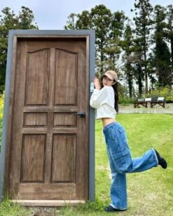 Blue Shoe Laced Waist Cargo Jeans | Joy - Red Velvet -Diva s Closet Blue Shoe Laced Waist Cargo Jeans Joy Red Velvet Idol 2 600x751 1