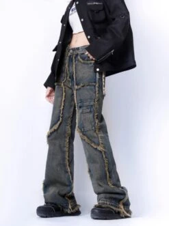 Blue Tassel Linings Jeans | Jay - Enhypen -Diva s Closet Blue Tassel Linings Jeans Jay Enhypen 4 600x803 1