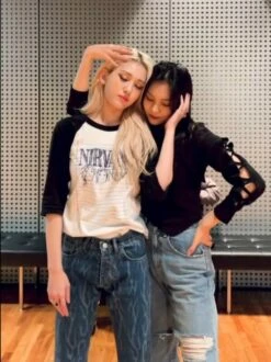 Blue Tribal Pattern Jeans | Somi -Diva s Closet Blue Tribal Pattern Jeans Somi Idol 2 600x801 1