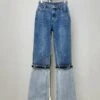 Blue Two-Tone Detachable Jeans | Moonbyul - Mamamoo -Diva s Closet Blue Two Tone Detachable Jeans Moonbyul Mamamoo 4 600x752 1