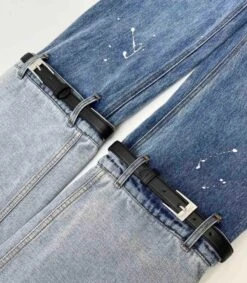 Blue Two-Tone Detachable Jeans | Moonbyul - Mamamoo -Diva s Closet Blue Two Tone Detachable Jeans Moonbyul Mamamoo 7 600x687 1