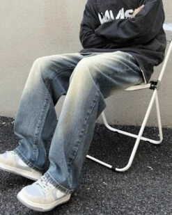 Blue Washed Straight Cut Jeans | Kai - EXO -Diva s Closet Blue Washed Straight Cut Jeans Kai EXO 5 600x750 1