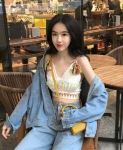 White Bohemian Lace Crop Top | Chung Ha 16 White Bohemian Lace Crop Top | Chung Ha -Diva s Closet Bohemian Lace Crop Top 8 600x734 1