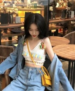 White Bohemian Lace Crop Top | Chung Ha 17 White Bohemian Lace Crop Top | Chung Ha -Diva s Closet Bohemian Lace Crop Top 9 600x731 1