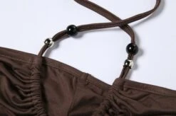 Brown Boho Halter Top | Nayeon - Twice -Diva s Closet Brown Boho Halter Top Winter Aespa 7 600x398 1