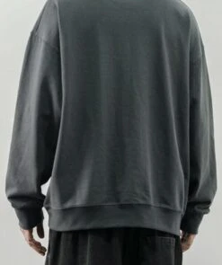 Grey Crew Neck Sweatshirt | Changbin - Stray Kids -Diva s Closet Changbin Stray Kids Grey Crew Neck Sweatshirt 1 600x717 1